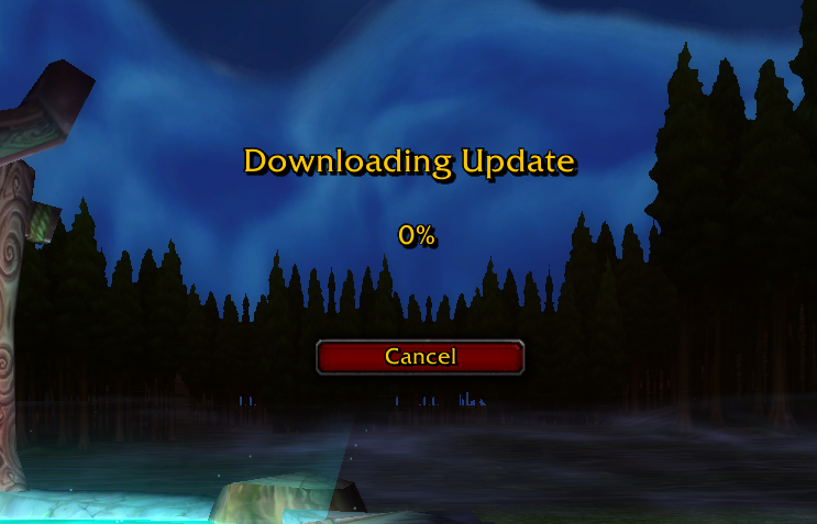 Downloading Update world of warcraft